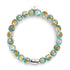 Blaugrüner Mond | 925 Sterling Silber | Mondglas-Armband